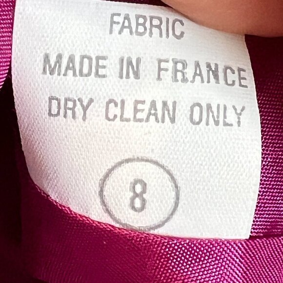 Vintage Pink Blazer Tailored Jacket Purple Office to Evening France - Picture 6 of 8